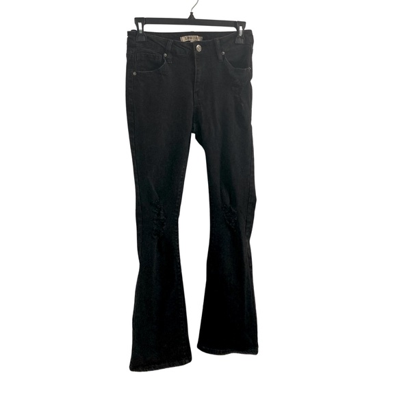 Love Cult Denim - LOVE CULT BLACK FLARE JEANS SIZE 6